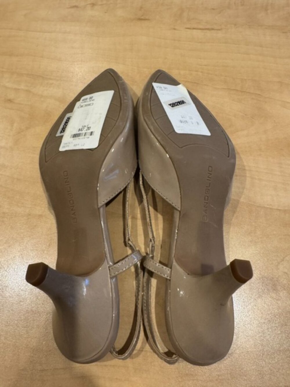 NWT Beige Bandolino Sling Back Pumps Size 10 - Picture 5 of 5
